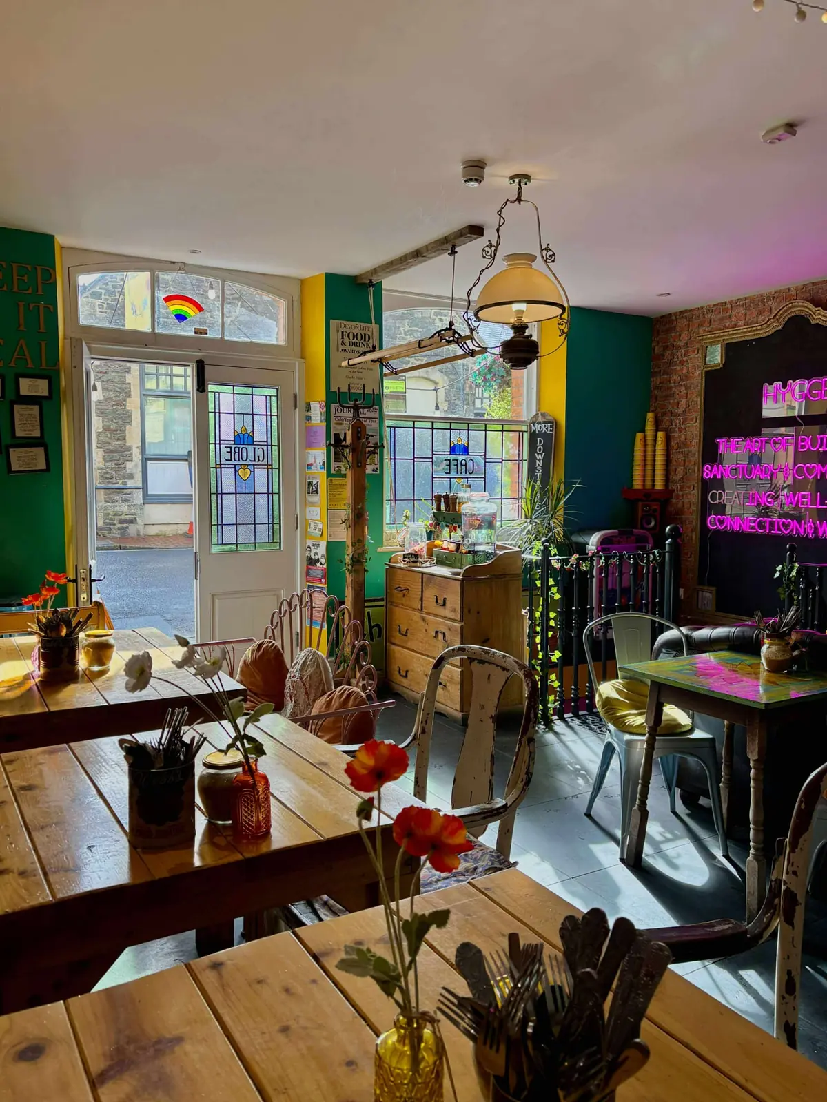 Inside Charlie Friday's Coffee Shop, Lynton