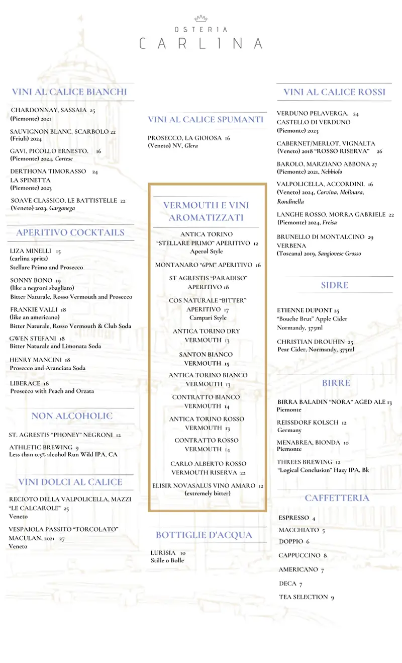 Osteria Carlina West Village photo (photo 1 of 3)