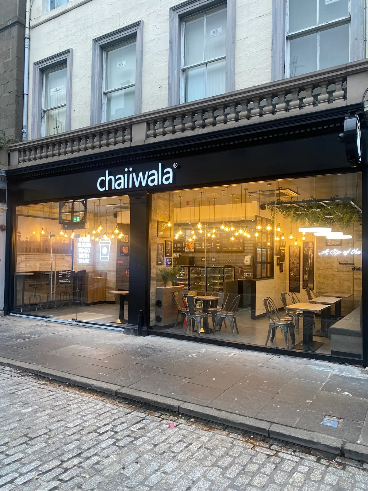 Inside Chaiiwala, Dundee