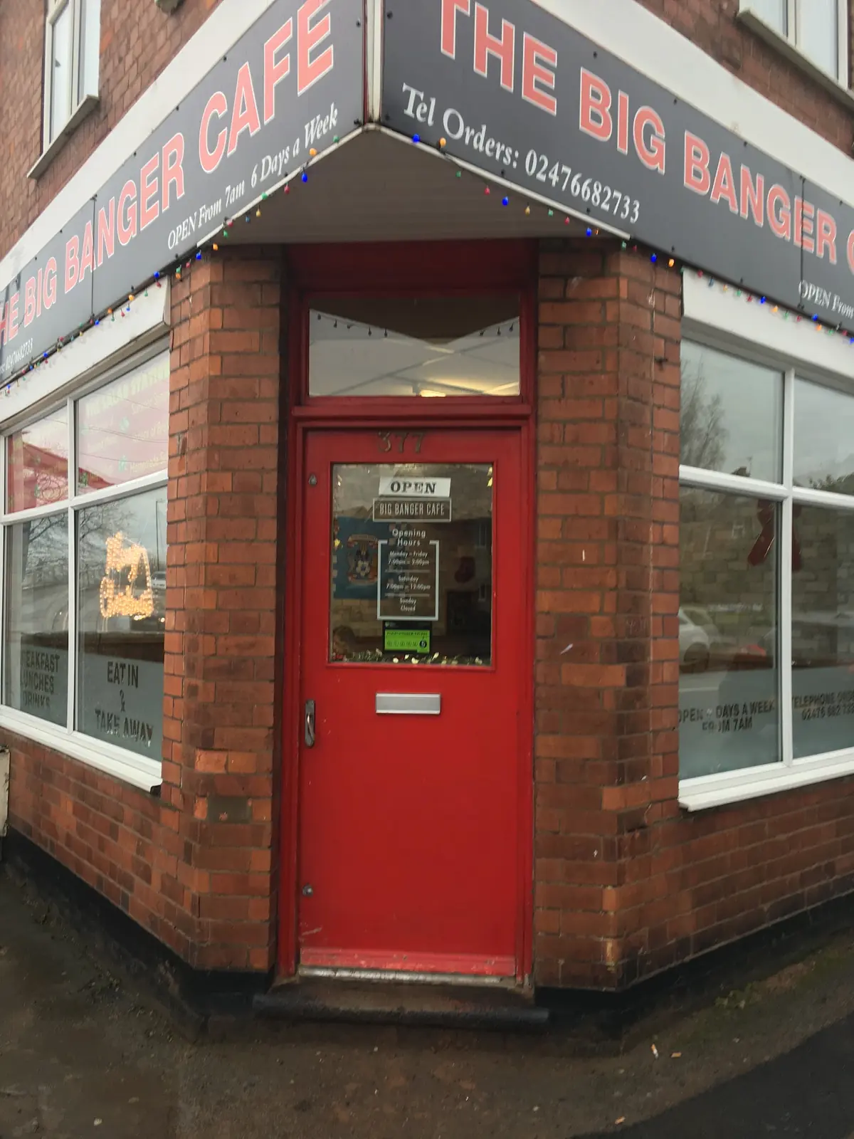 The Big Banger Cafe — Cafes in Coventry