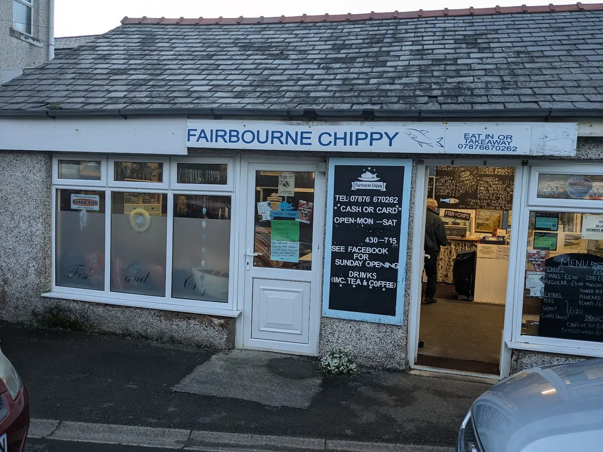 Inside Fairbourne Chippy, Fairbourne