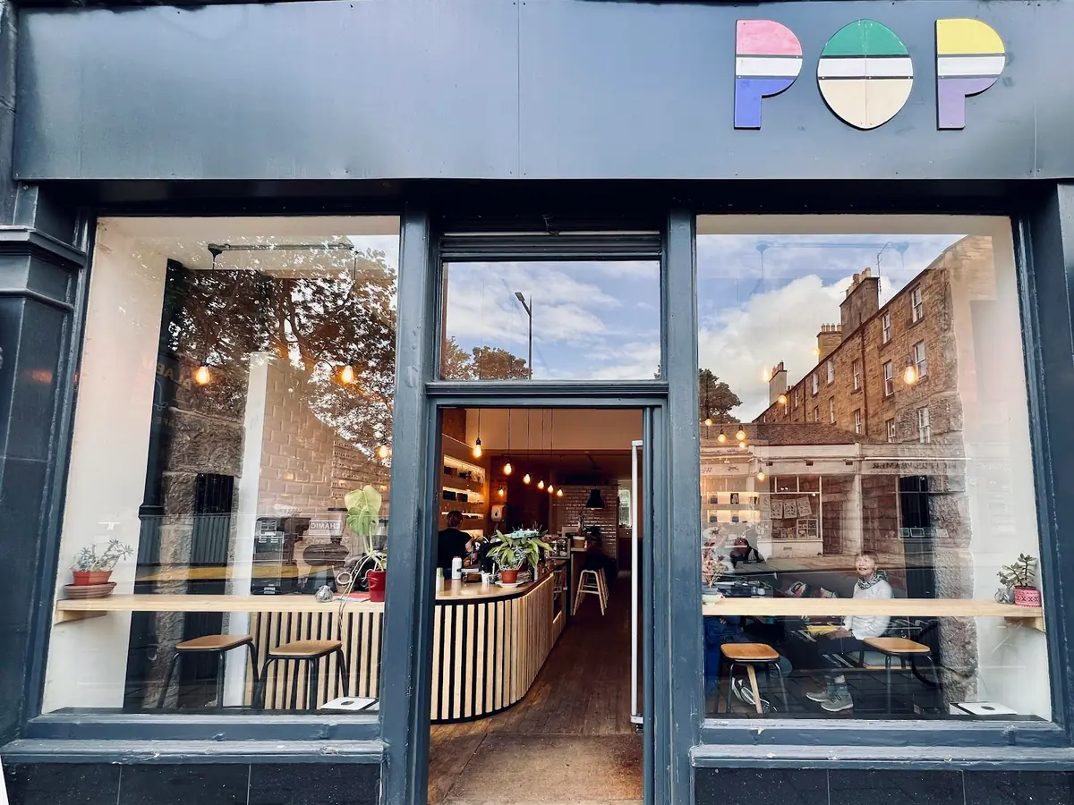 Inside POP Coffee, Edinburgh