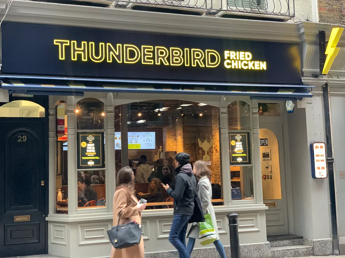 Inside Thunderbird Fried Chicken, London