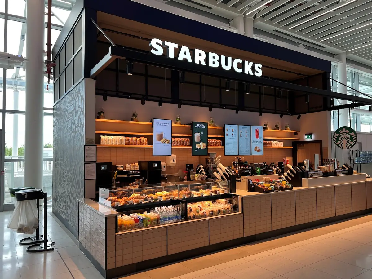 Inside Starbucks, Manchester