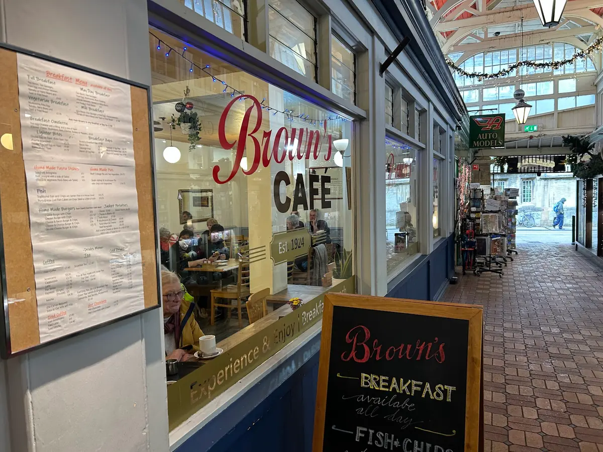Inside Brown's Cafe, Oxford