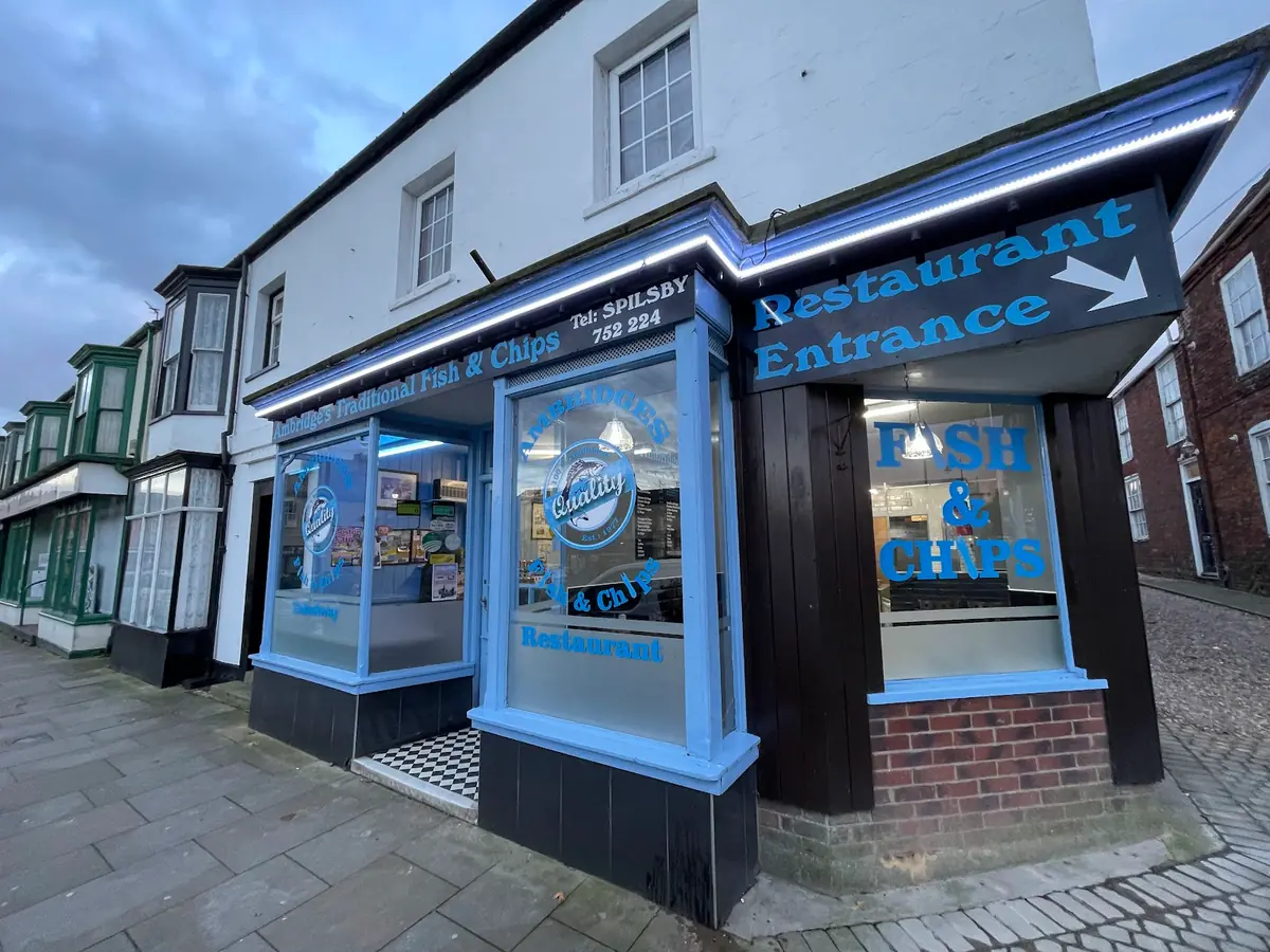 Inside Ambridge's Fish & Chips, Spilsby
