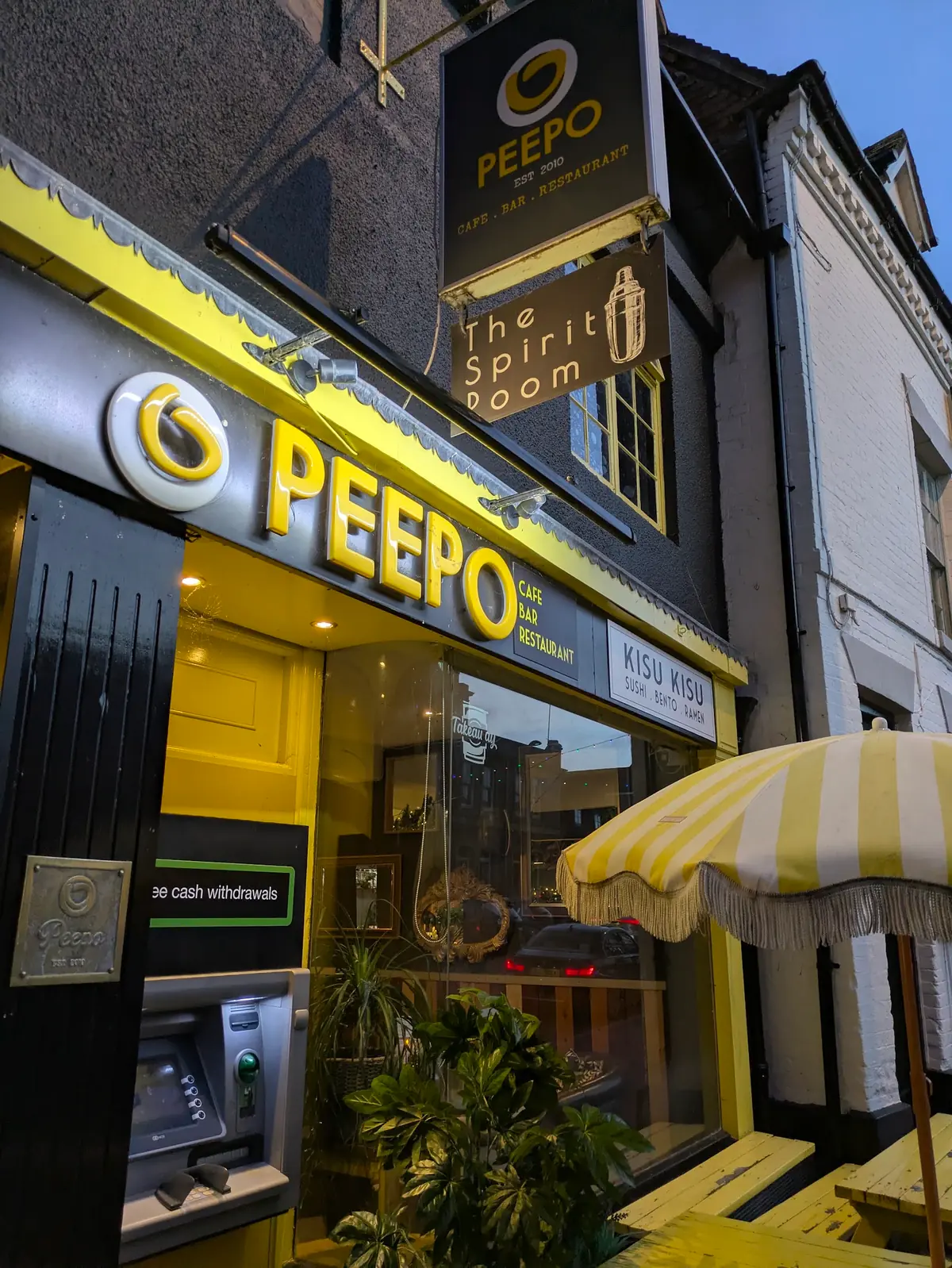 Inside PEEPO & KISU SUSHI, Bridgnorth