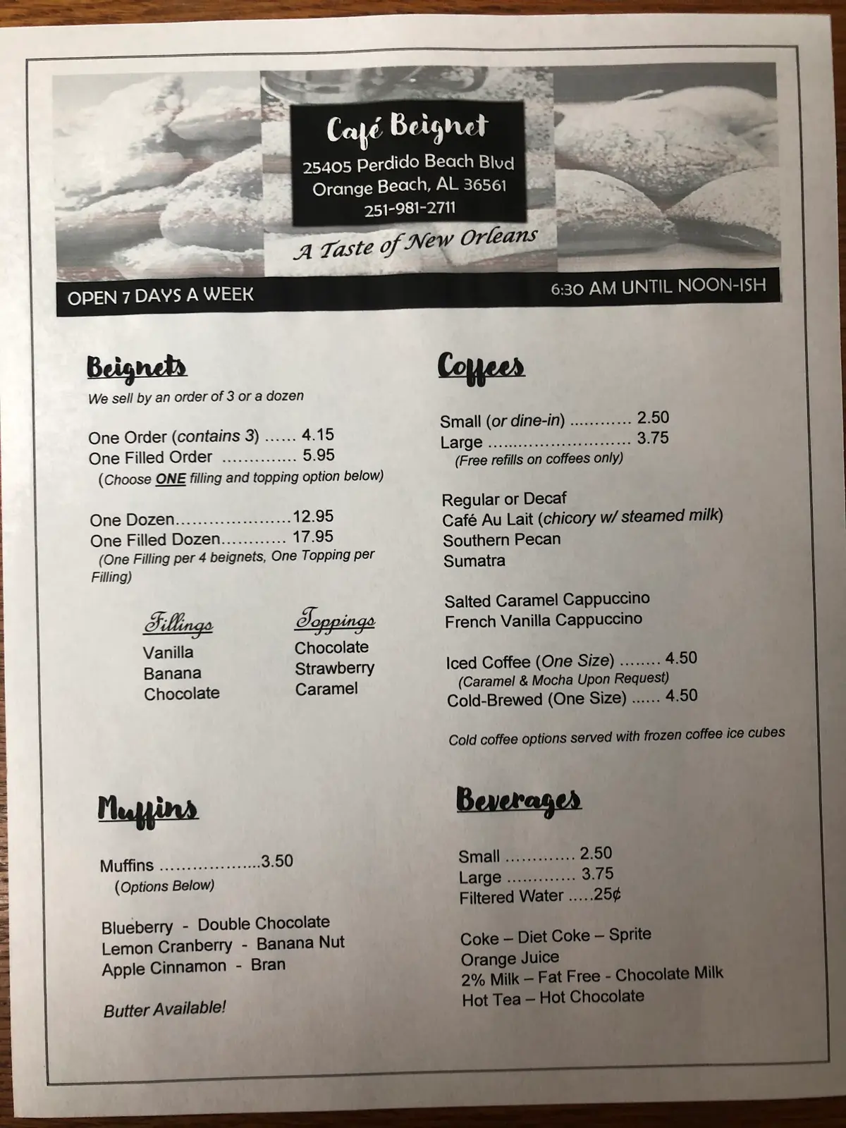 Cafe Beignet of Alabama OB photo (photo 1 of 3)