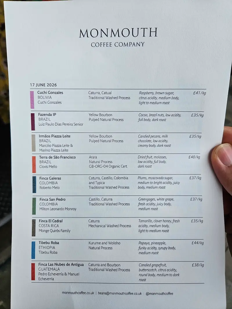 Monmouth Coffee Company photo (photo 1 of 3)