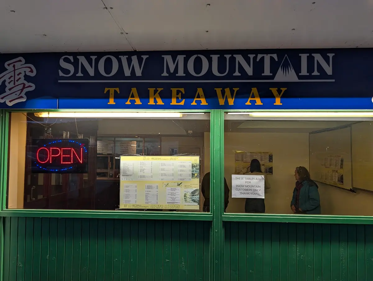 Snow Mountain Chinese Takeaway — Chinese Restaurants in Aviemore