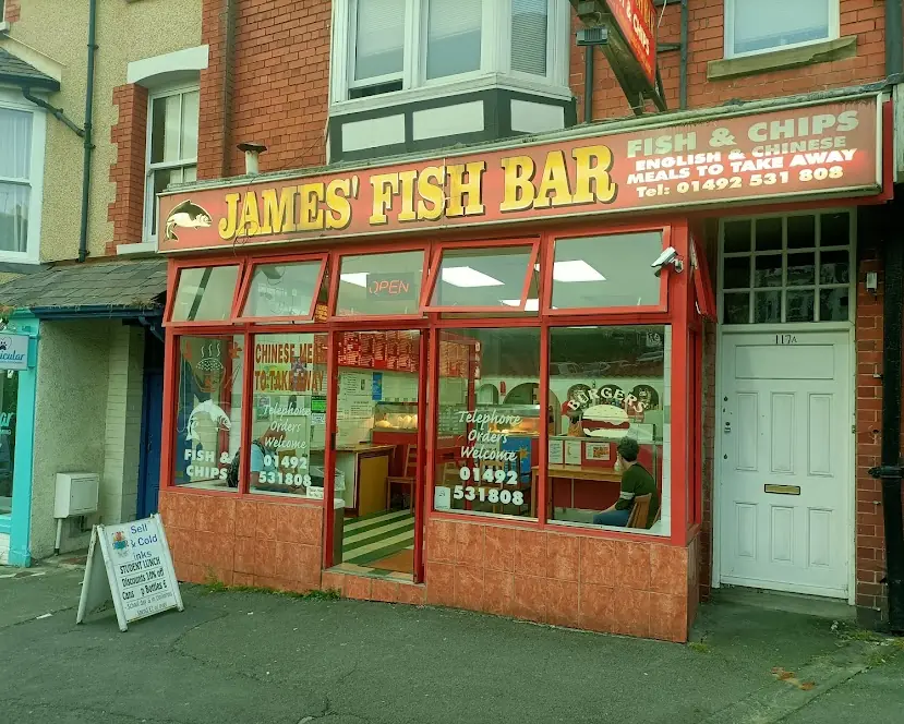 James' Fish Bar — Restaurants in Colwyn Bay