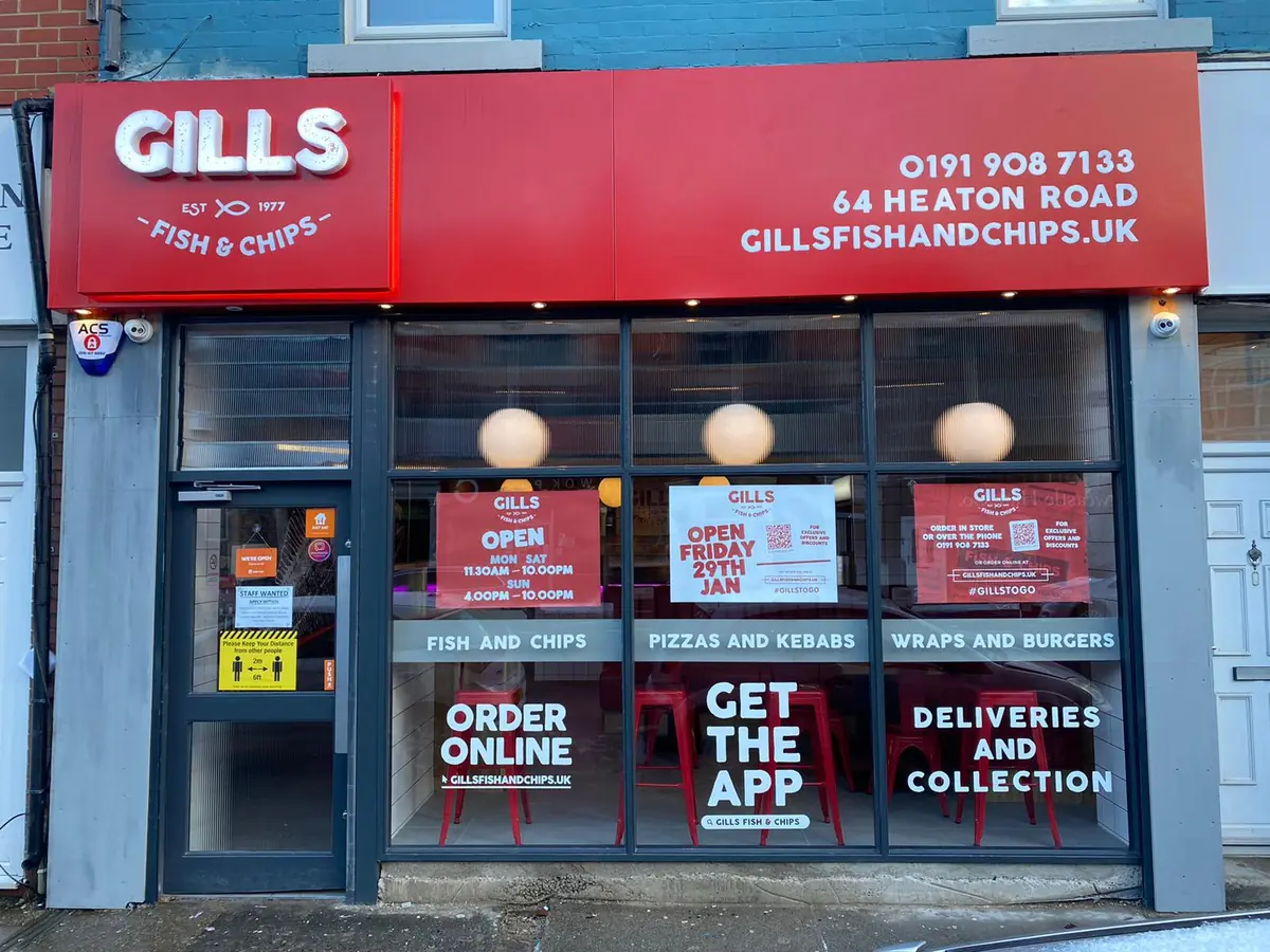 Gills Fish & Chips — Restaurants in Newcastle Upon Tyne