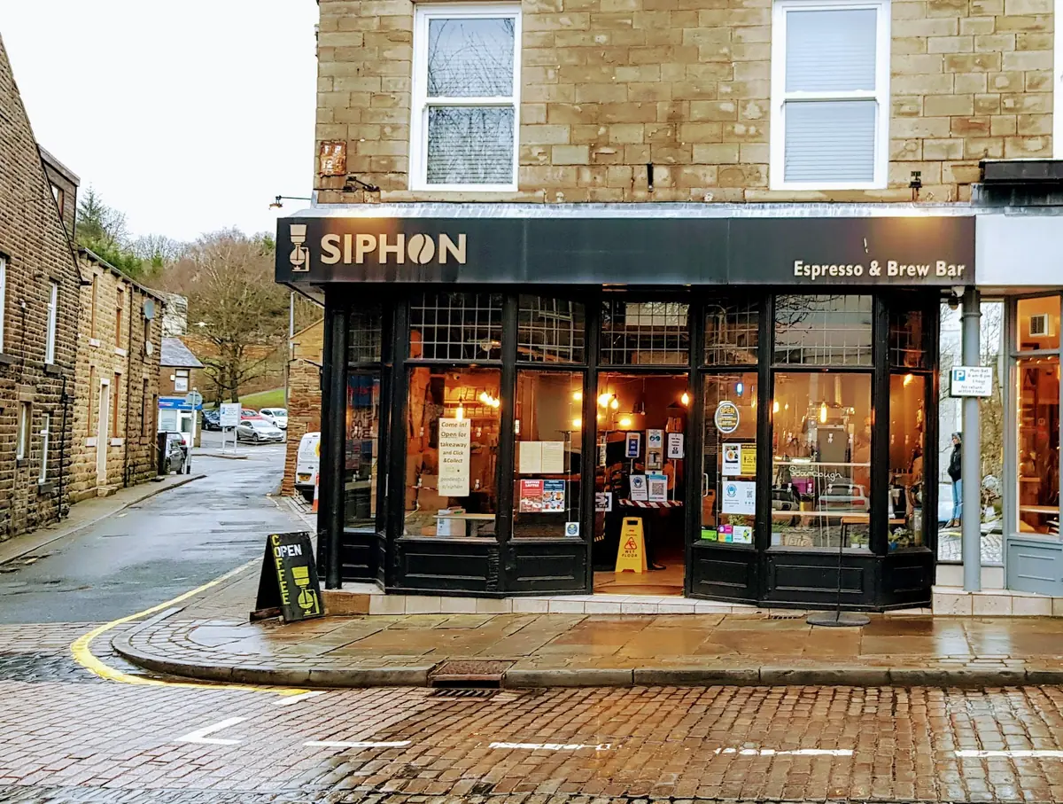 Inside Siphon Espresso & Brew Bar, Rossendale