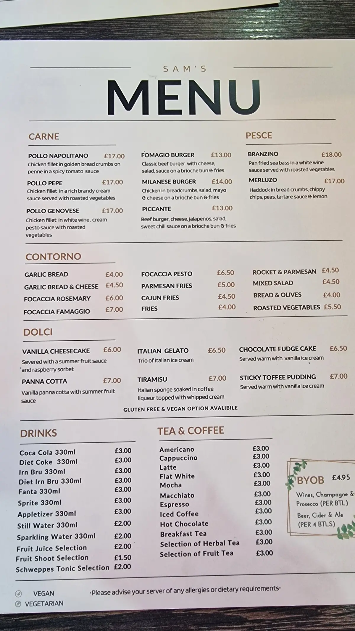 Sam’s Restaurant Clydebank photo (photo 1 of 3)