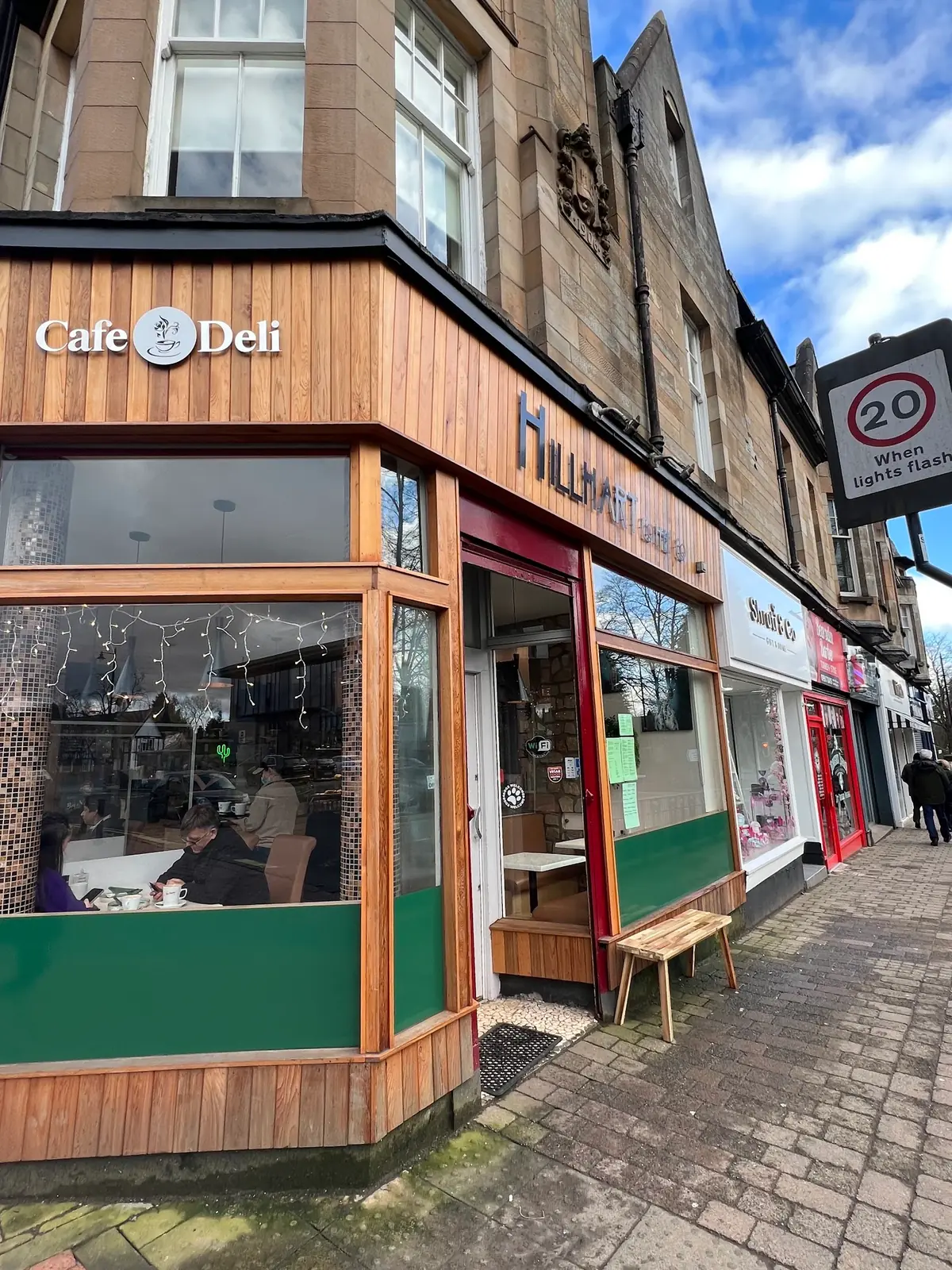 Inside Hillhart Coffee Co, Glasgow