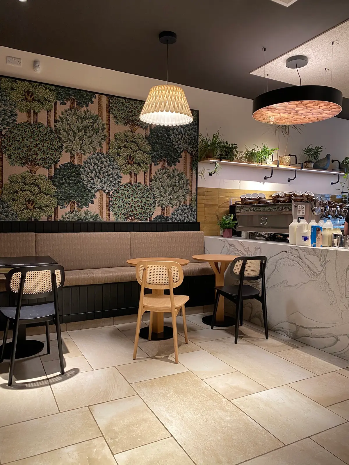 Inside Two Children Coffee, Edinburgh