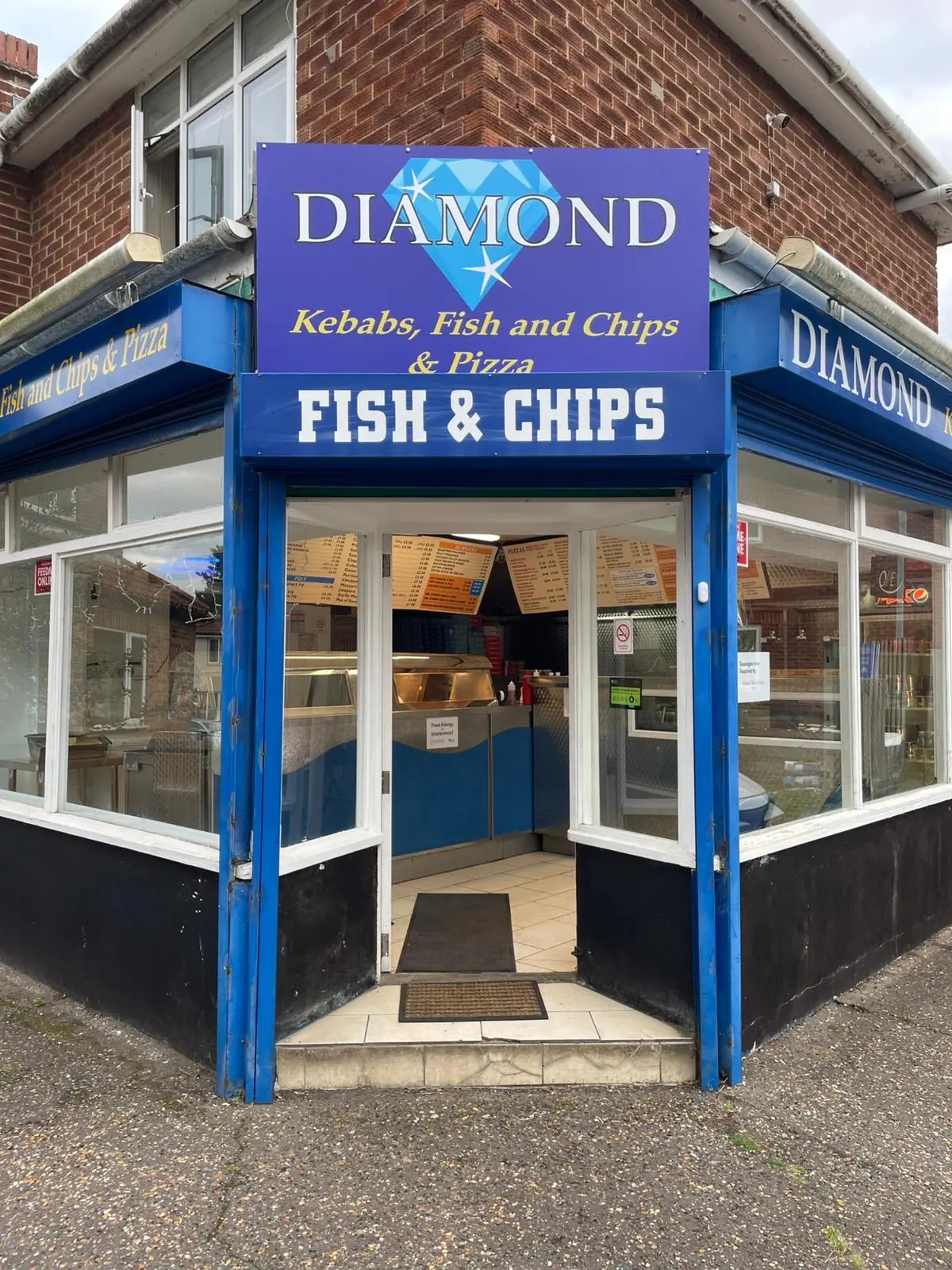 Inside Diamond Kebab & fish bar, Norwich