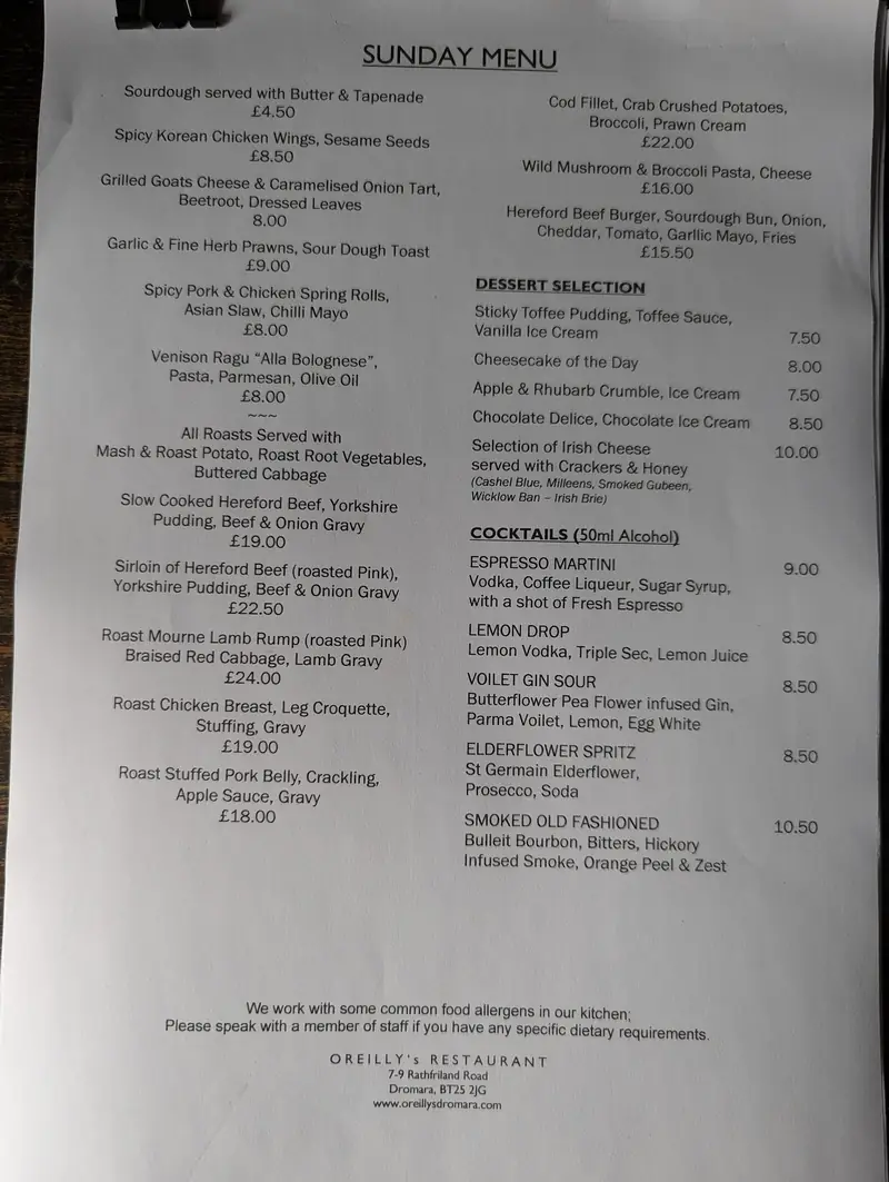 O'Reilly's Restaurant photo (photo 1 of 3)