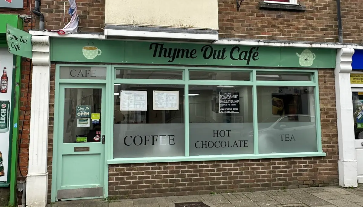 Inside Thyme Out Cafe, Weymouth