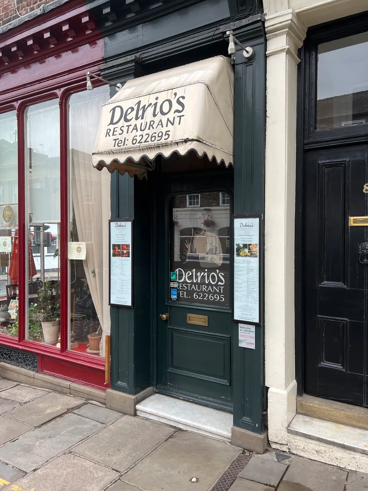 Inside Delrio's Restaurant, York
