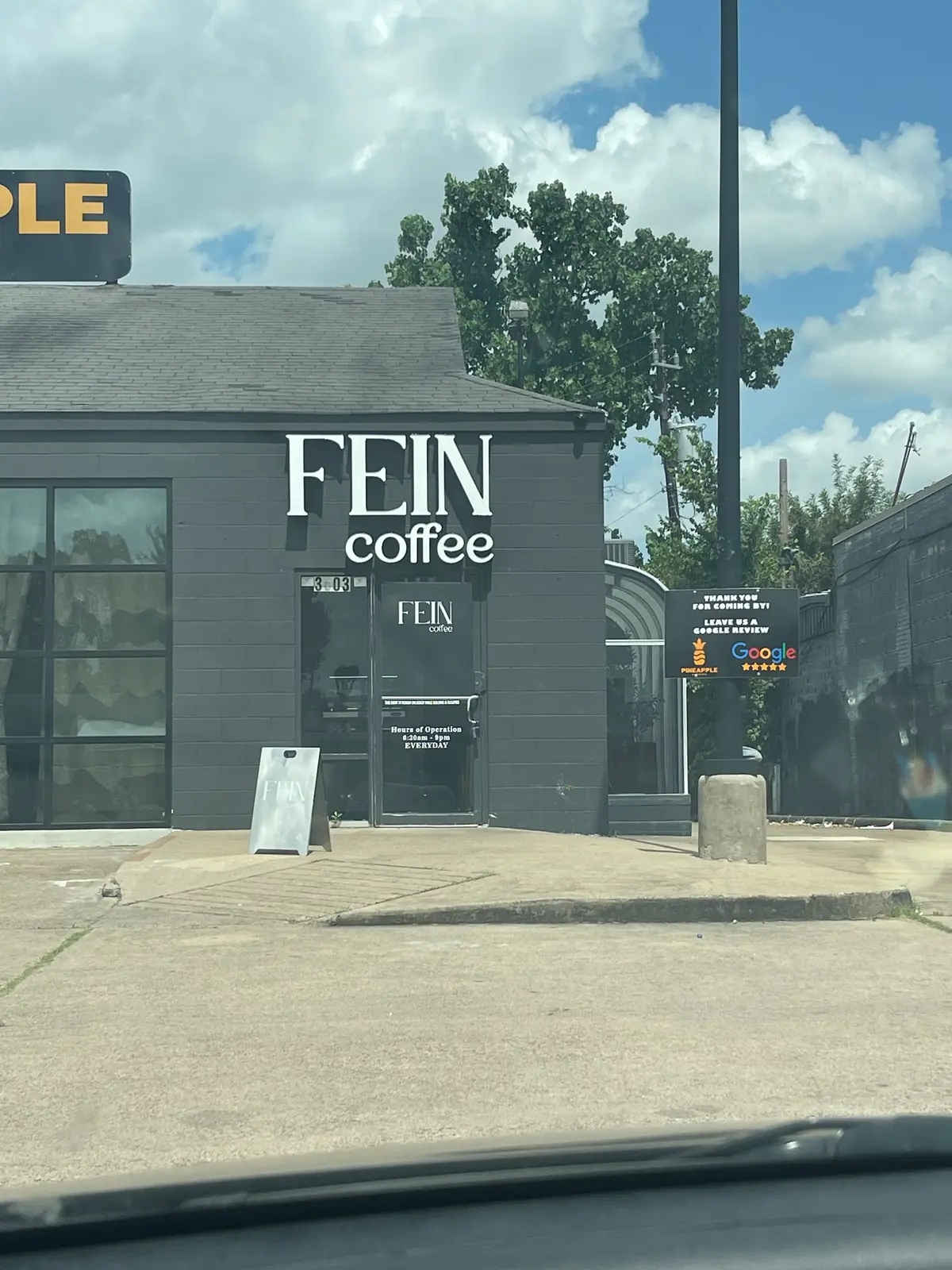 Inside Fein Coffee, Houston