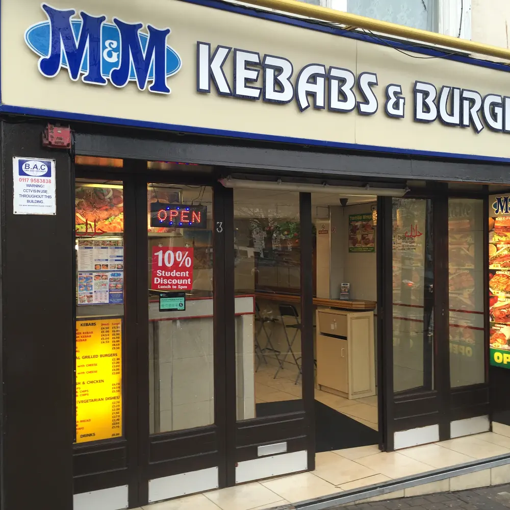 M&M Kebabs & Burgers — Restaurants in Bristol