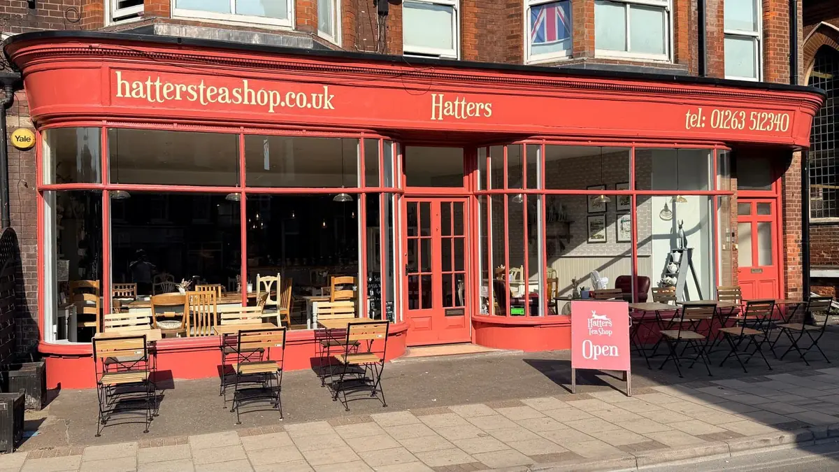 Inside Hatters Tea Shop, Cromer