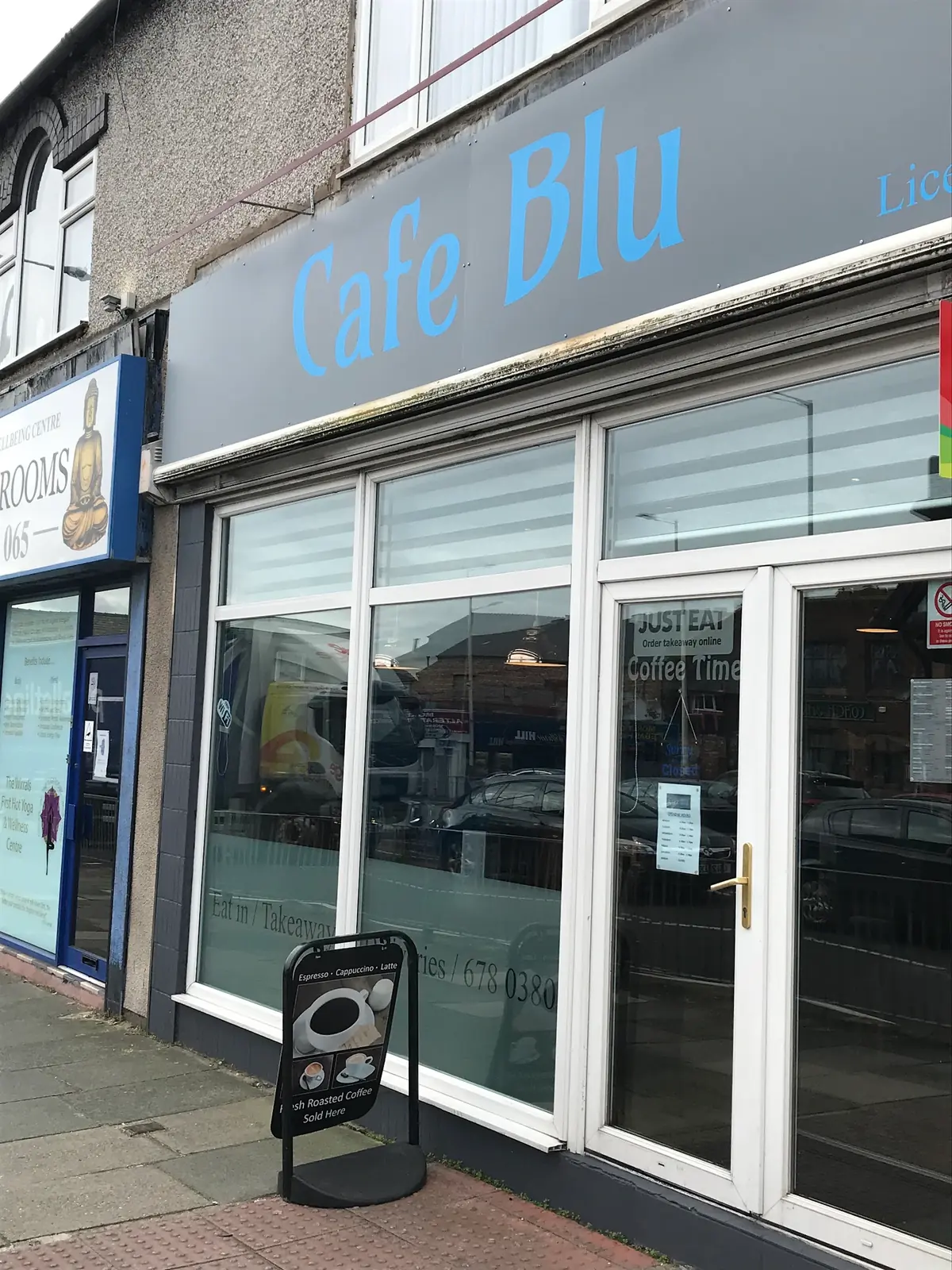 Inside Cafe Blu, Wirral