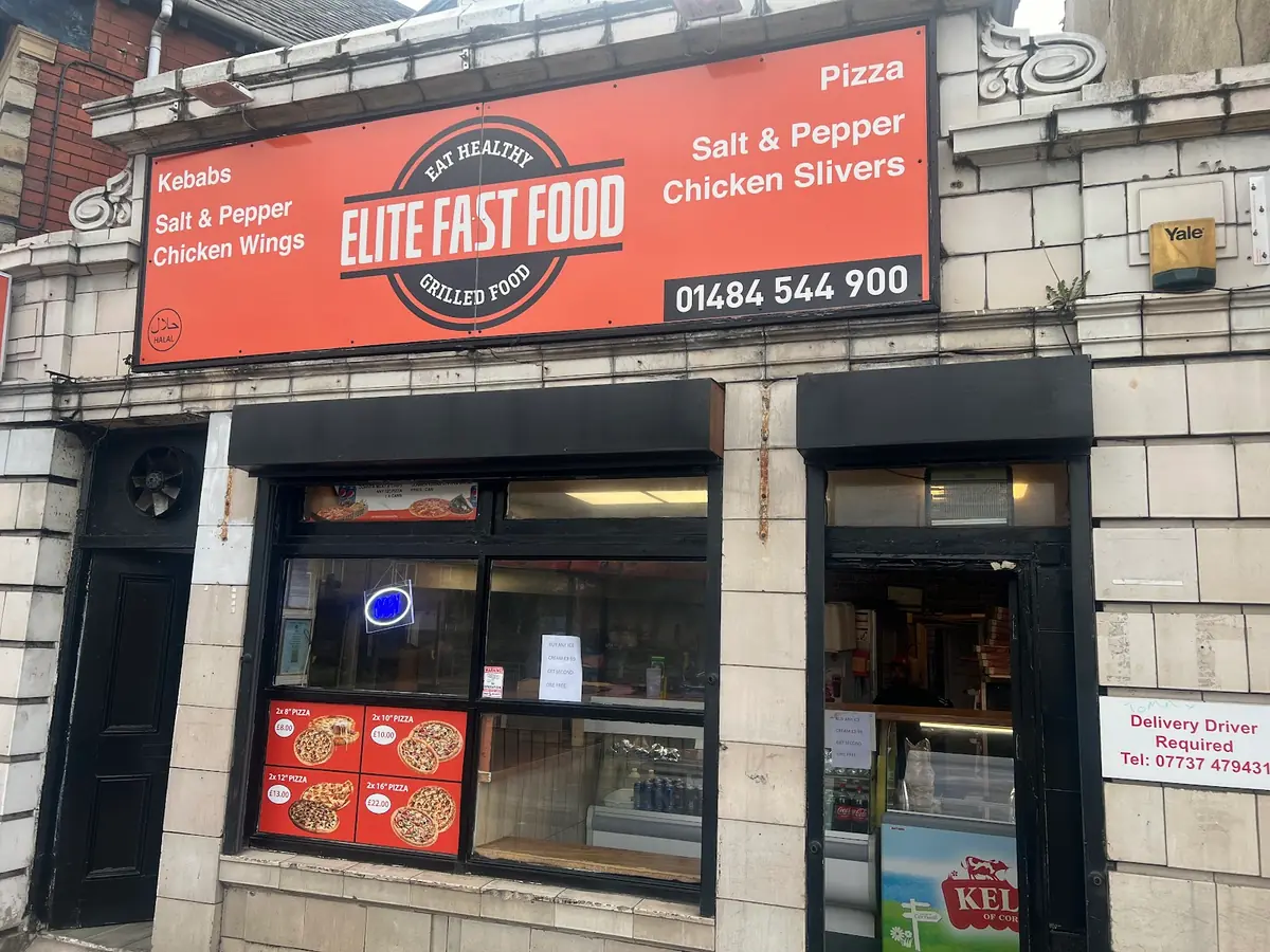 Inside Elite Fast Food, Huddersfield