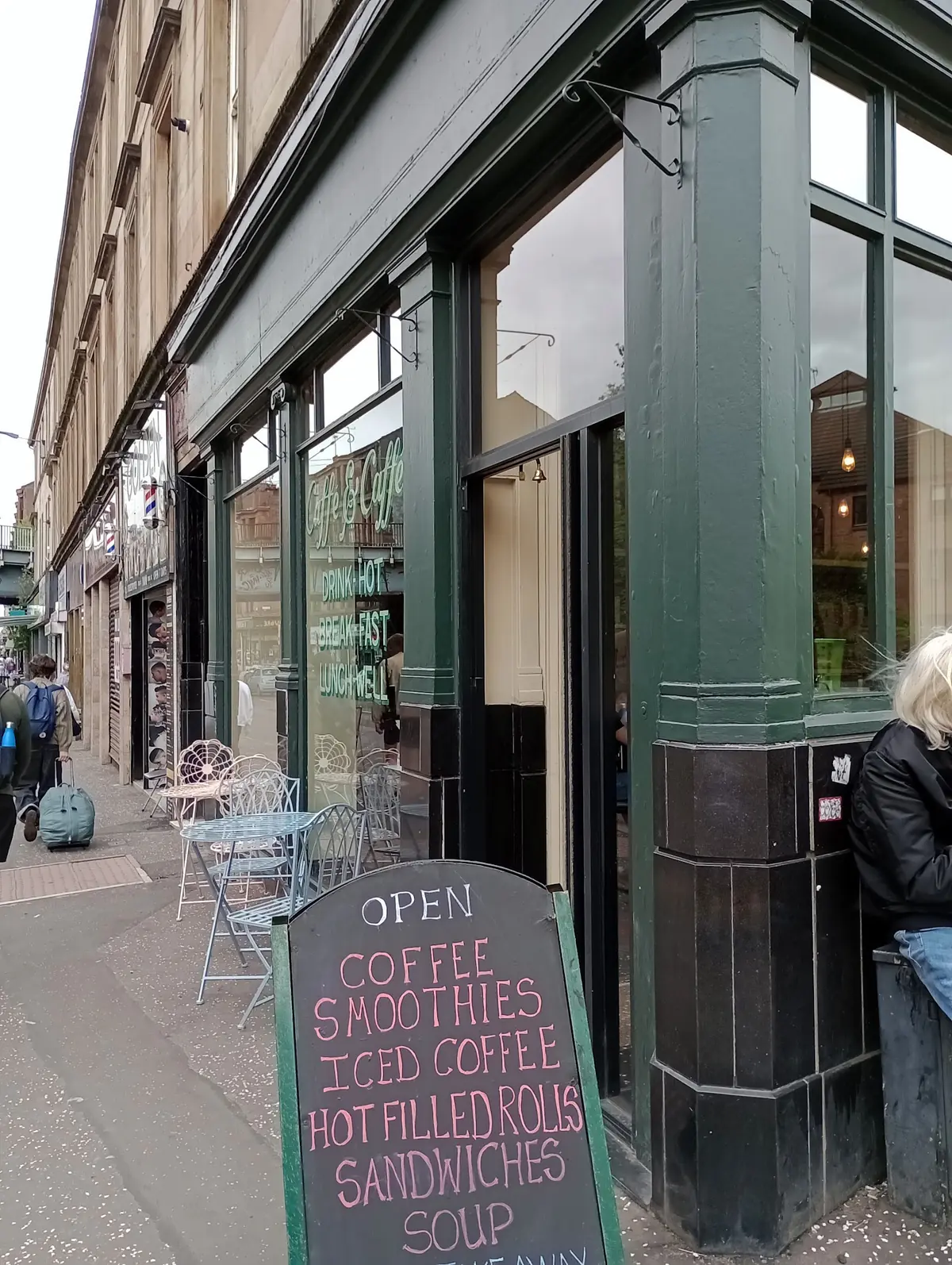 Inside Brera Caffé, Glasgow