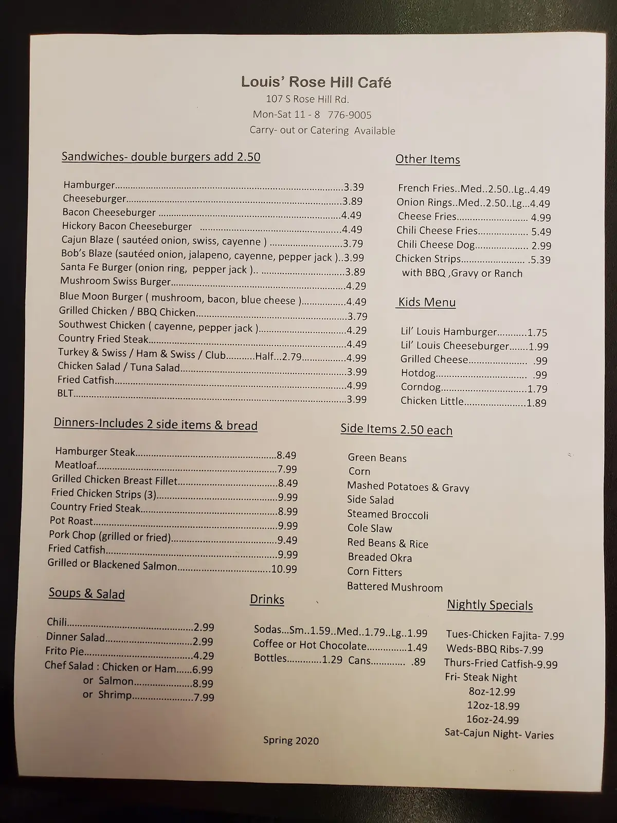 Louis Rose Hill Cafe photo (photo 1 of 3)