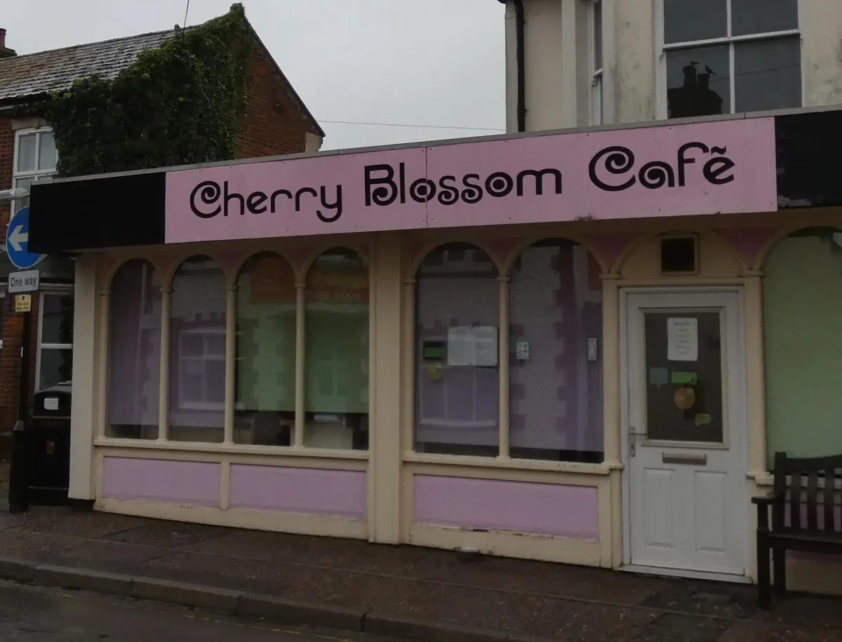 Inside Cherry blossom cafe, Norwich