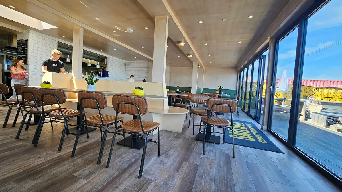 Inside Sailbox, Folkestone