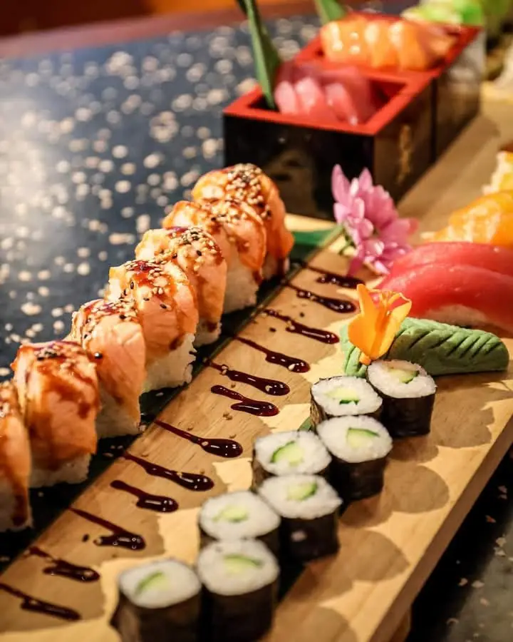 Koi sushi and oriental