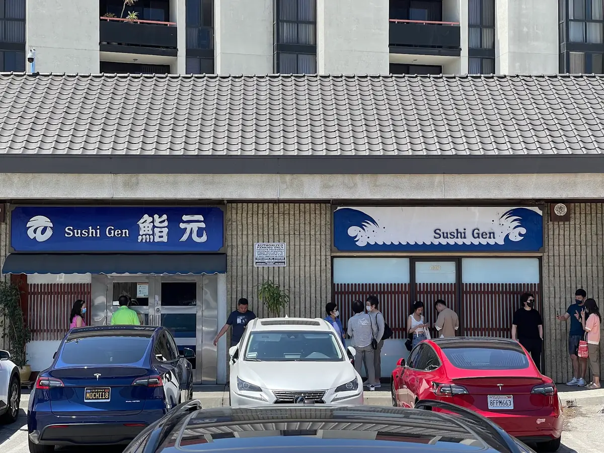 Inside Sushi Gen, Los Angeles