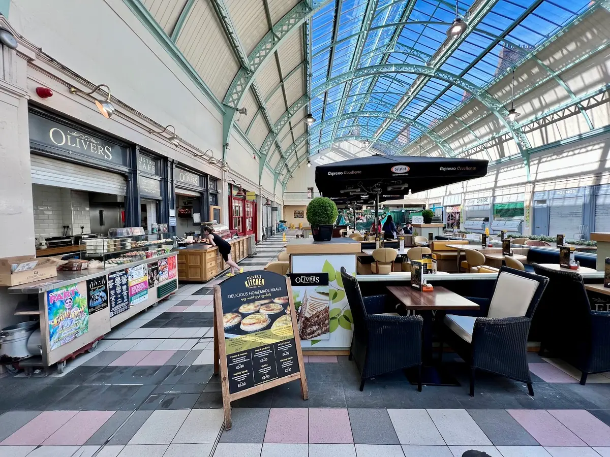Inside Olivers Bistro Cafe, Newcastle Upon Tyne