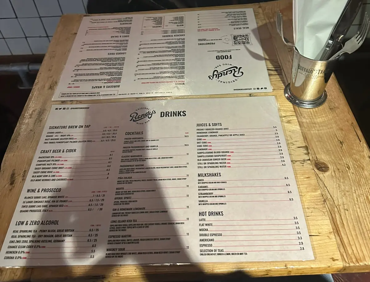 Randy's Wing Bar (Hackney Wick) photo (photo 3 of 3)