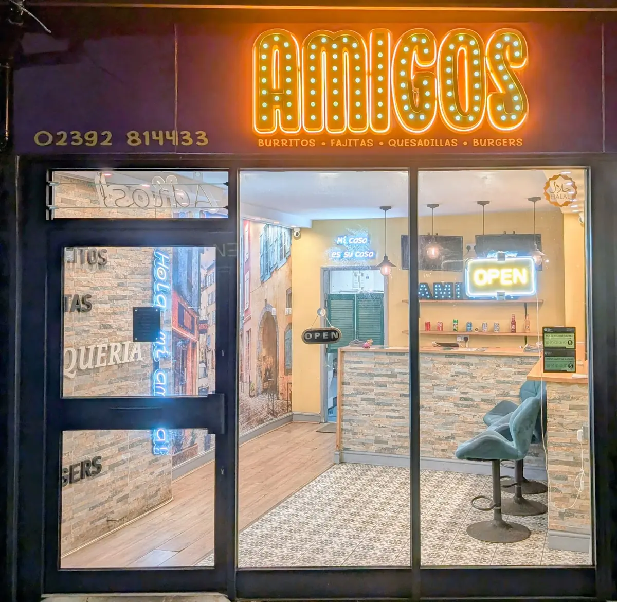 Inside Amigos, Southsea