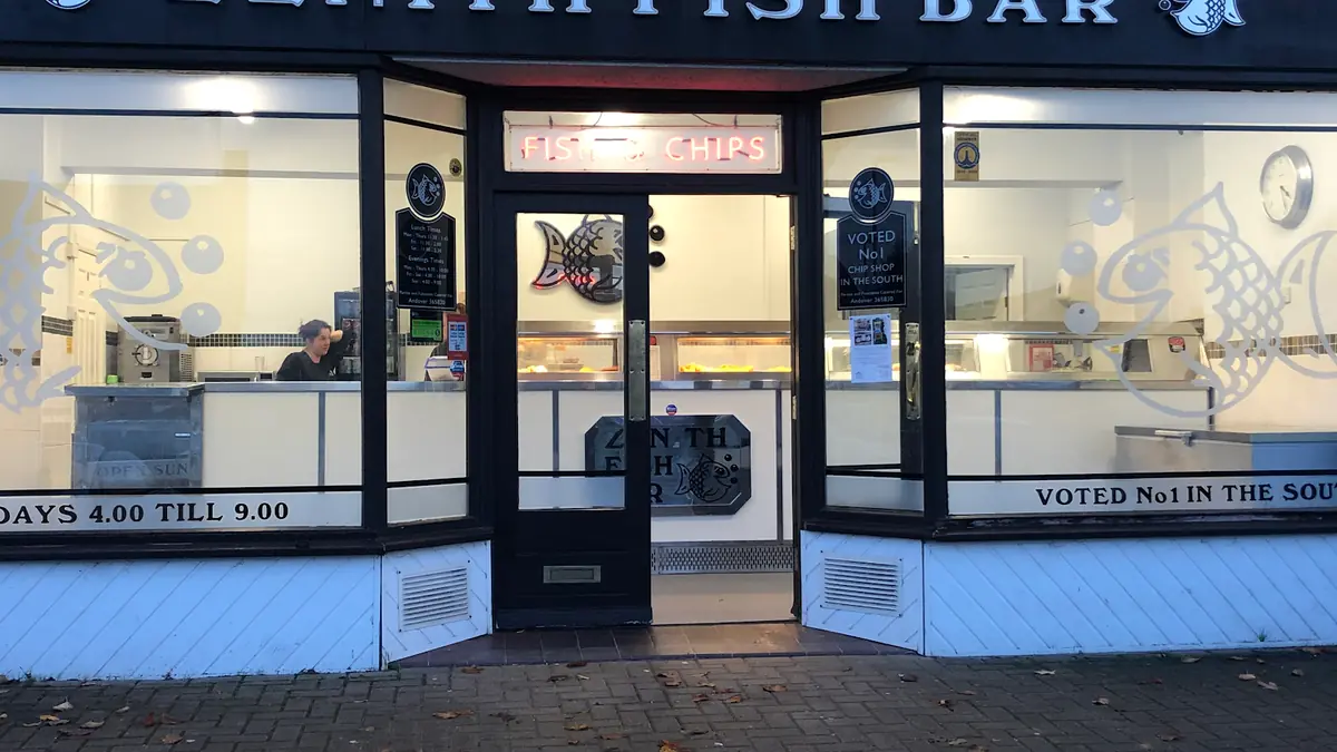 Inside Zenith Fish Bar, Andover
