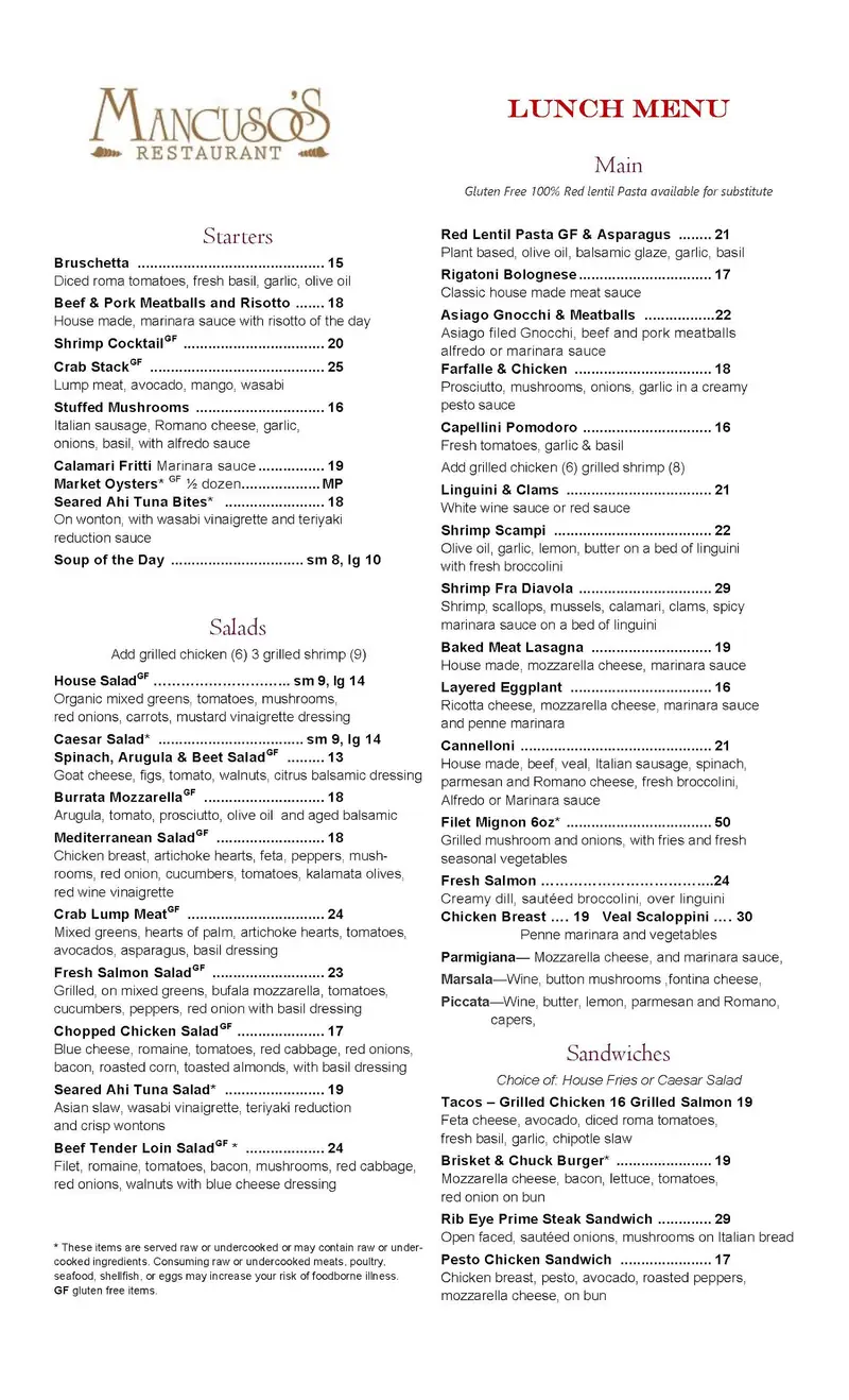 Mancuso's Restaurant photo (photo 1 of 3)